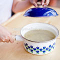 tigelas de arroz, tigela de esmalte, panela de sopa de revestimento de esmalte